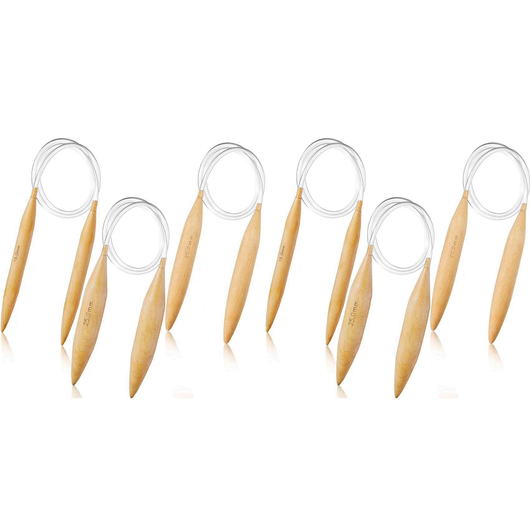 Knitting Needle Circular - Professional 6X Bamboo Circular Knitting Needles