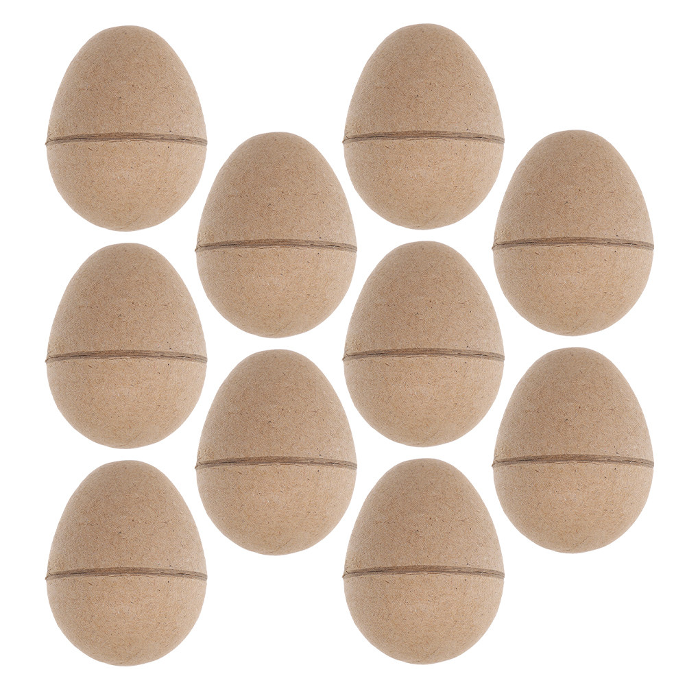 Art Craft Easter - 10Pcs Craft Paper Eggs DIY Blank