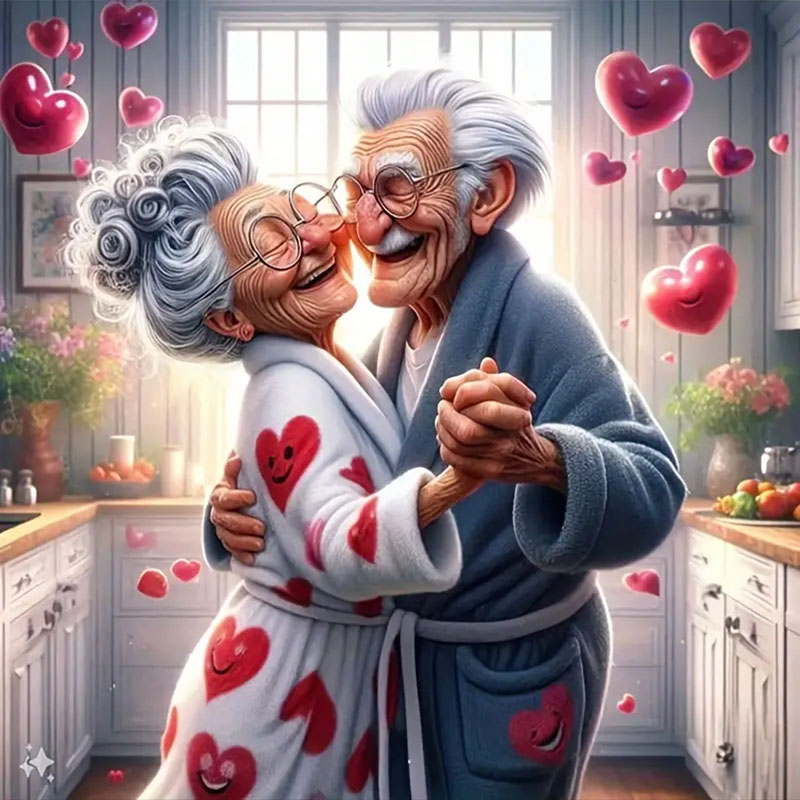 Art Craft For Adults - A Romantic Dance Diamond Painting Set,