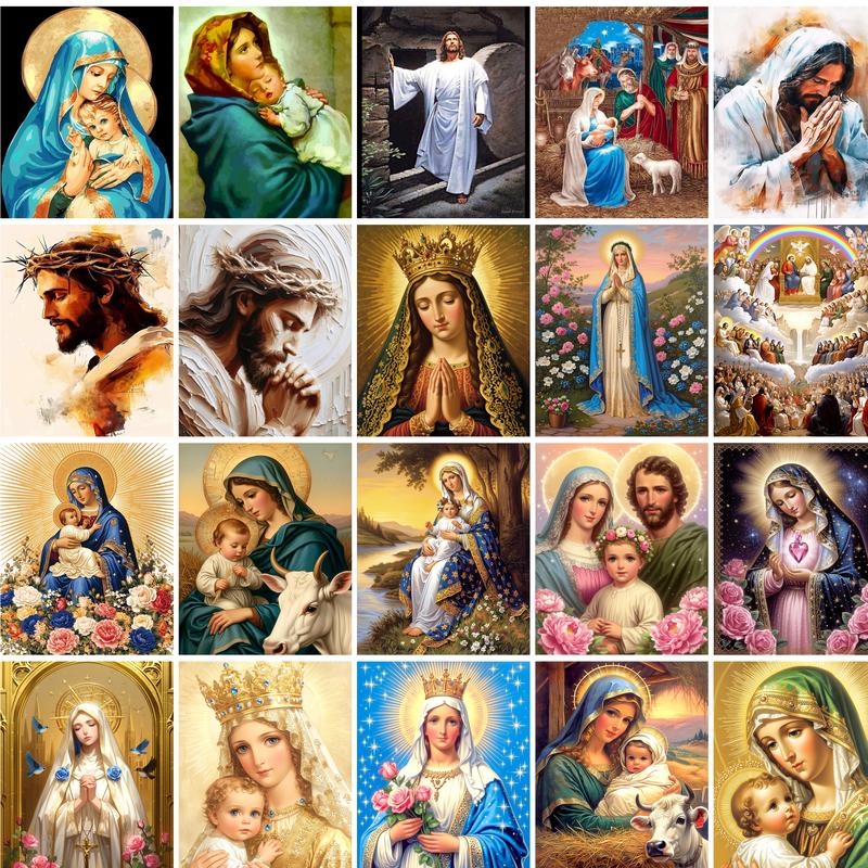 Art Craft Ideas For Adults - GATYZTORY Jesus Painting By Numbers Adults