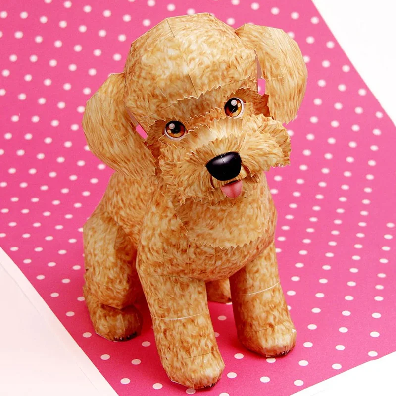 Art Craft Center - Toy Poodle Dog Folding Origami Art