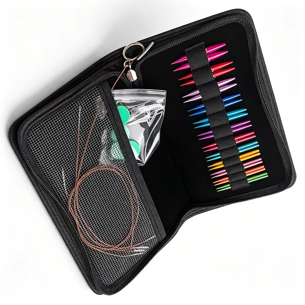 Knitting Needle Circular - 12 Pairs Interchangeable Circular Needle Set