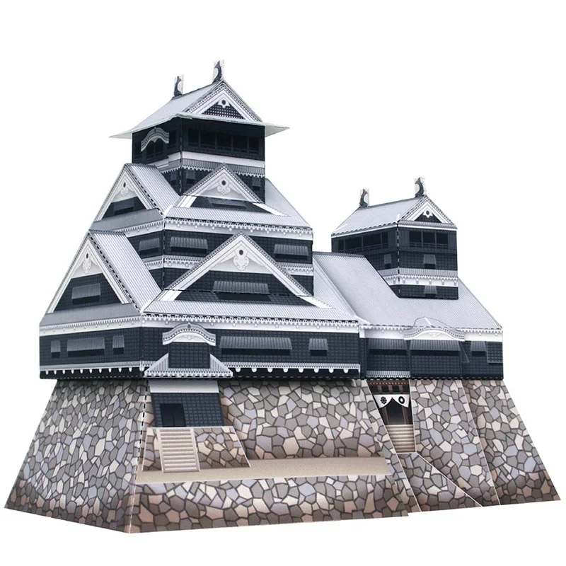 Art Craft Center - Japan Kumamoto Castle Folding Mini 3D
