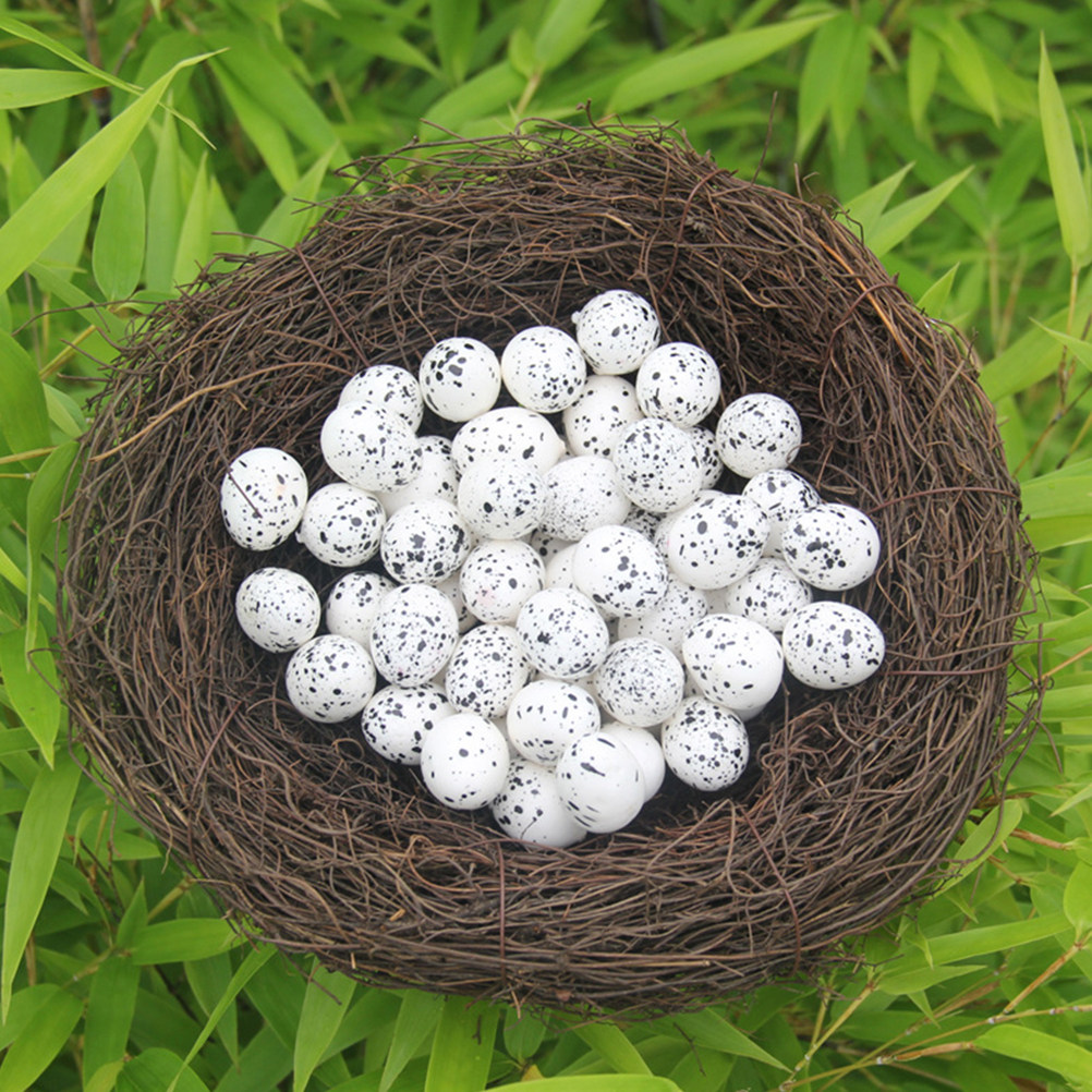30Pcs Simulation Bird Eggs for - Art Craft Easter 评论和价格