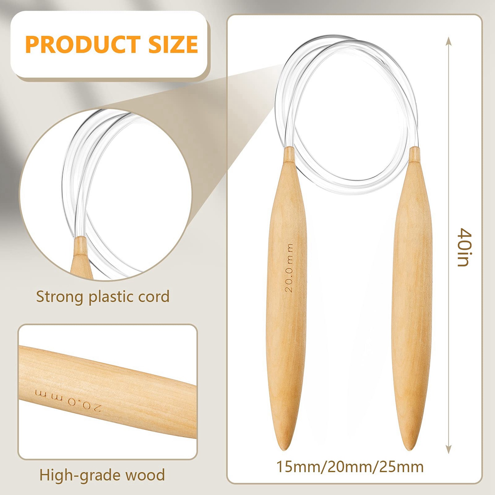 Professional 6X Bamboo Circula - Knitting Needle Circular 评论和价格