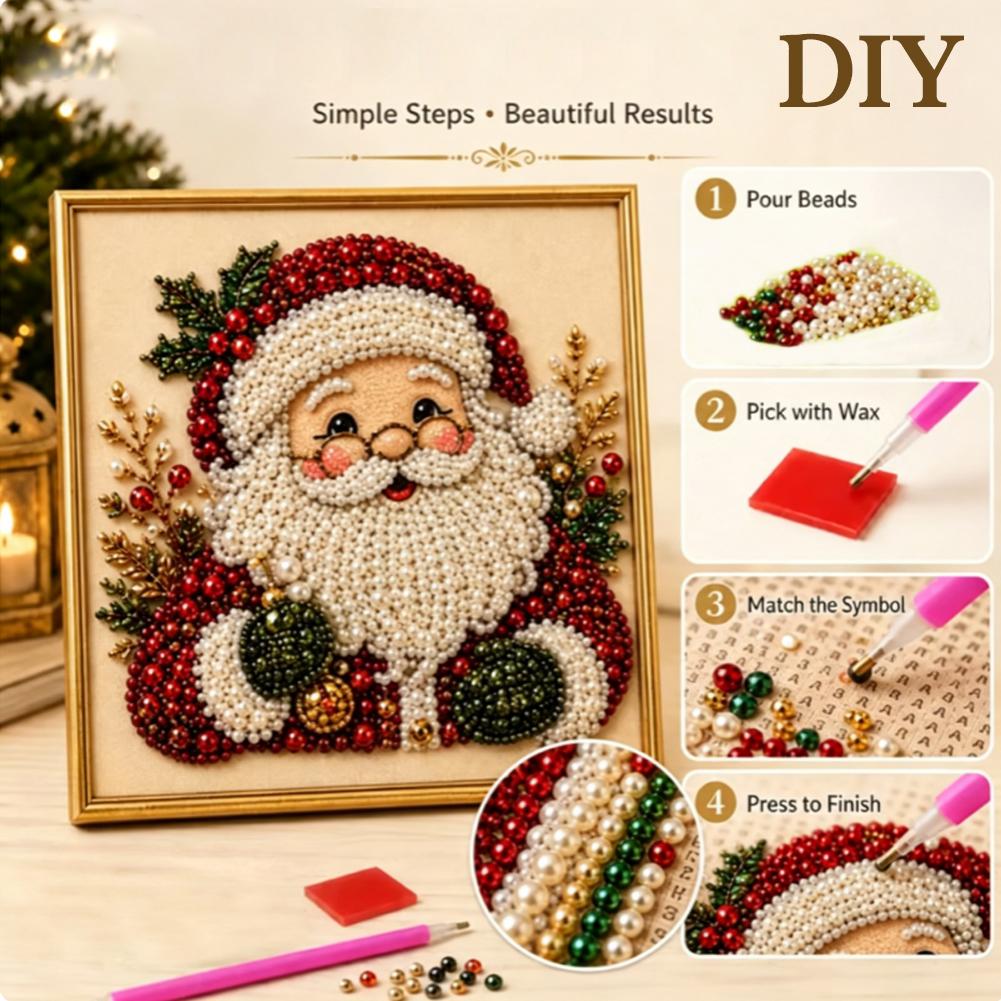 Christmas Santa Claus Pearl Ar - Art Craft For Adults 评论和价格