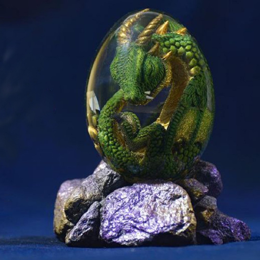 Lava Dragon Egg Statue With St - Art Craft Dinosaur 评论和价格