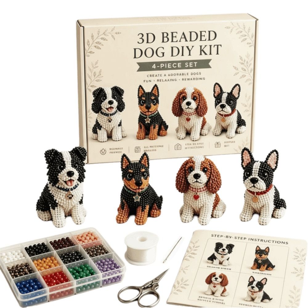 Tiny Beads 3D Beaded Animal Ki - Art Craft And Design 评论和价格