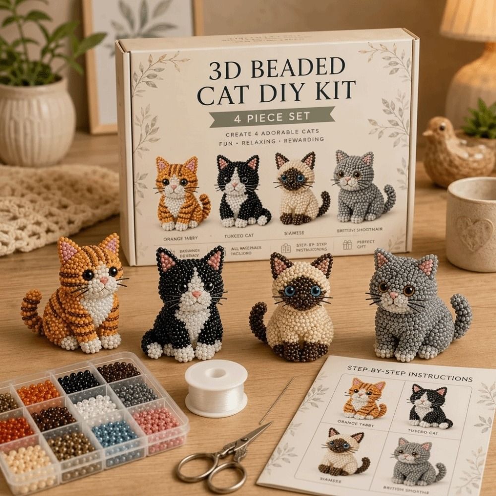 Tiny Beads 3D Beaded Animal Ki - Art Craft And Design 评论和价格