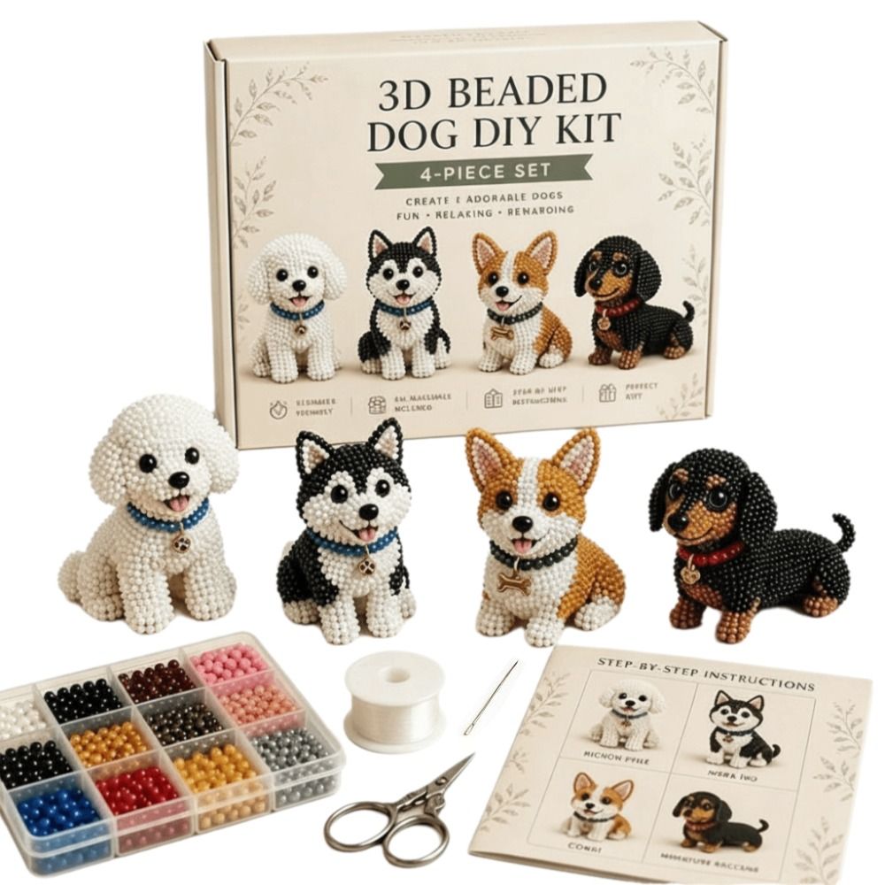 Tiny Beads 3D Beaded Animal Ki - Art Craft And Design 评论和价格