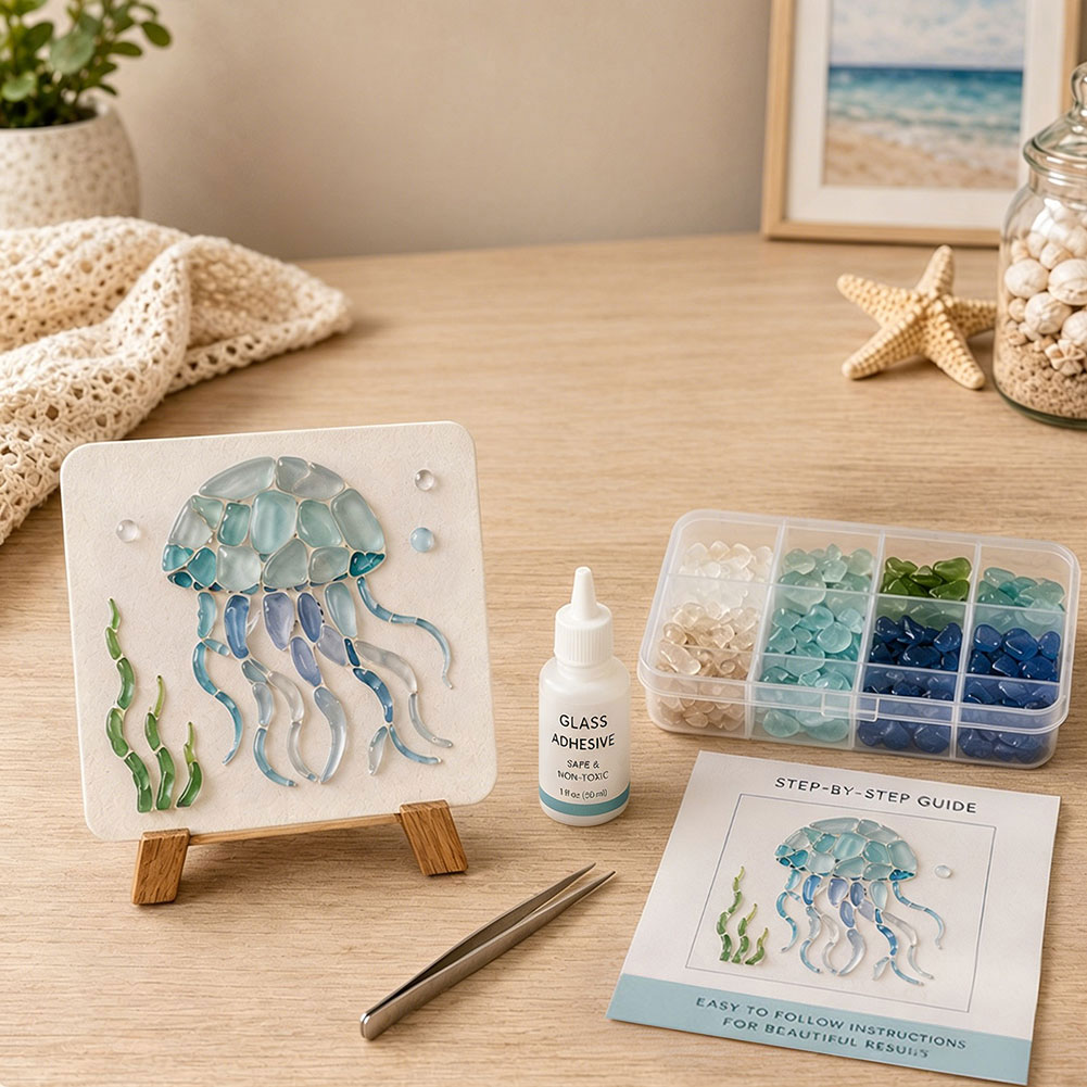 DIY Sea Glass Art Kit Sea Glas - Art Craft Gifts For Adults 评论和价格