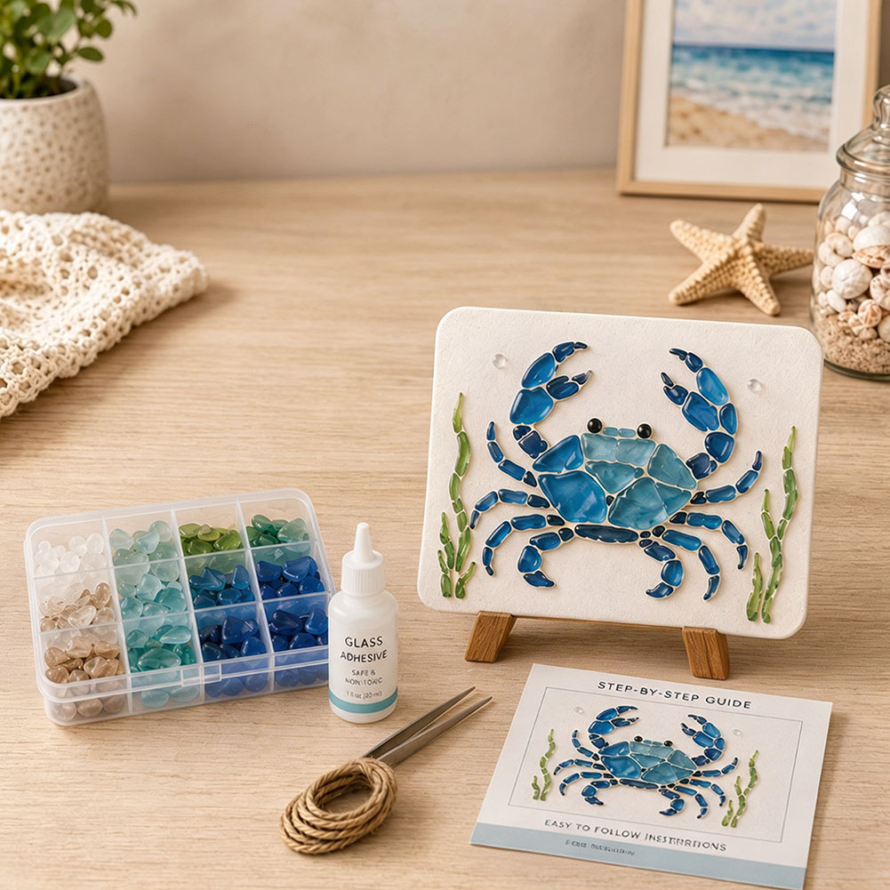 DIY Sea Glass Art Kit Sea Glas - Art Craft Gifts For Adults 评论和价格
