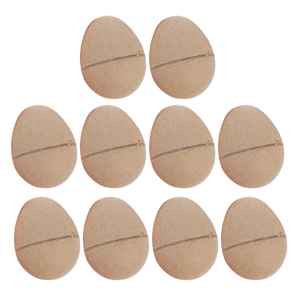 10Pcs Craft Paper Eggs DIY Bla - Art Craft Easter 评论和价格