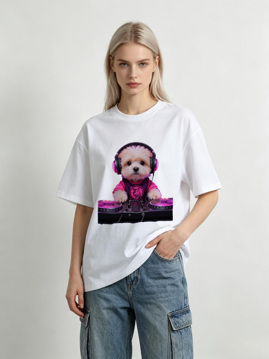 T Shirts Woman Jacquard Woven  - Art Craft Letter T 评论和价格