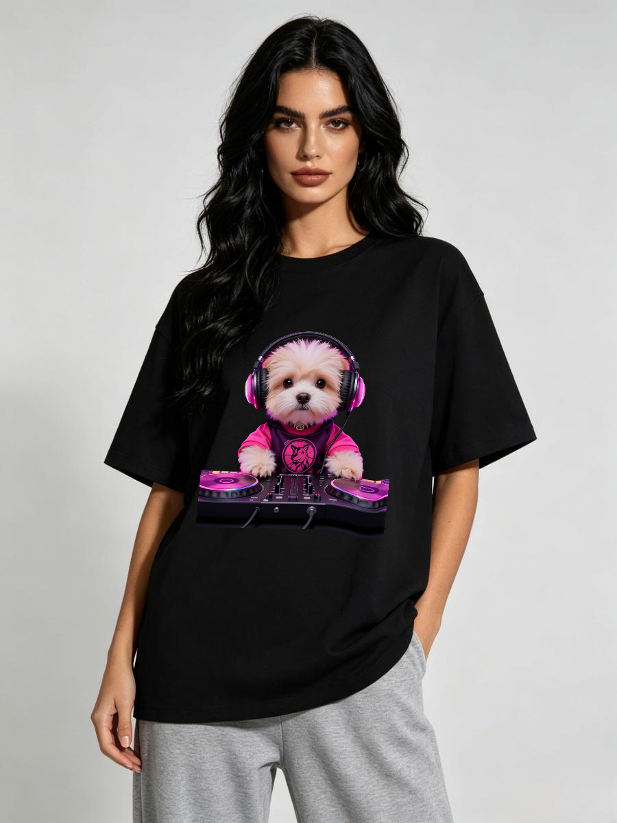 T Shirts Woman Jacquard Woven  - Art Craft Letter T 评论和价格