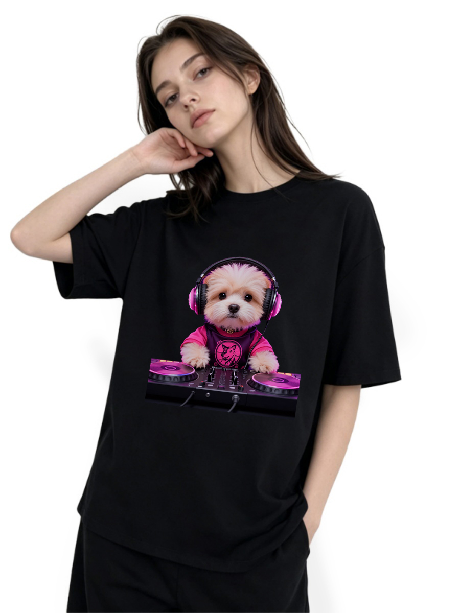T Shirts Woman Jacquard Woven  - Art Craft Letter T 评论和价格