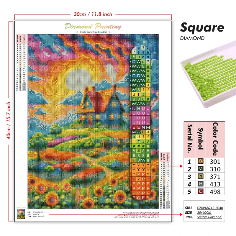 5D DIY Diamond Painting Kit Co - Art And Craft Sunglasses 评论和价格