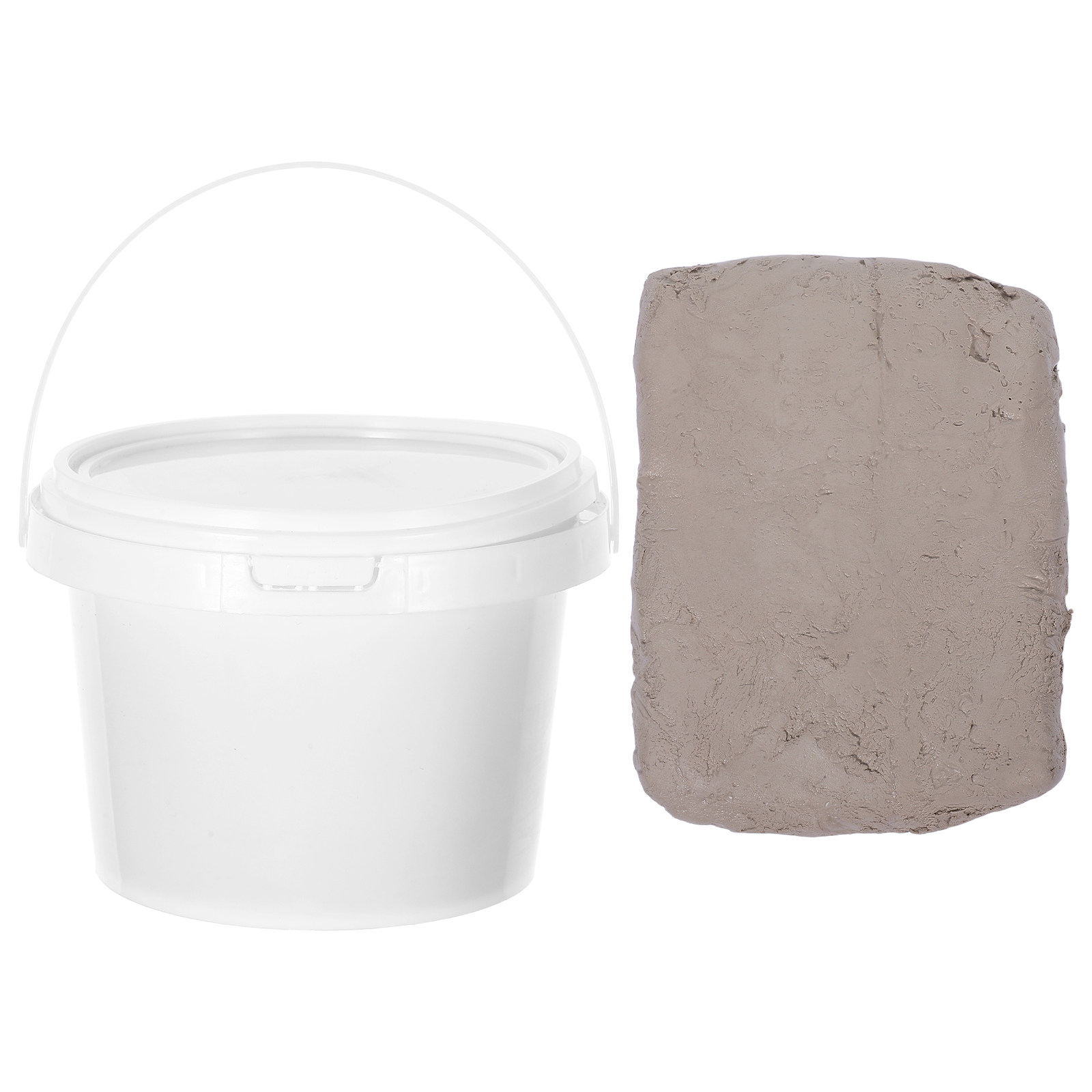 1Set Air Dry Clay White Bucket - Art Craft For Adults 评论和价格