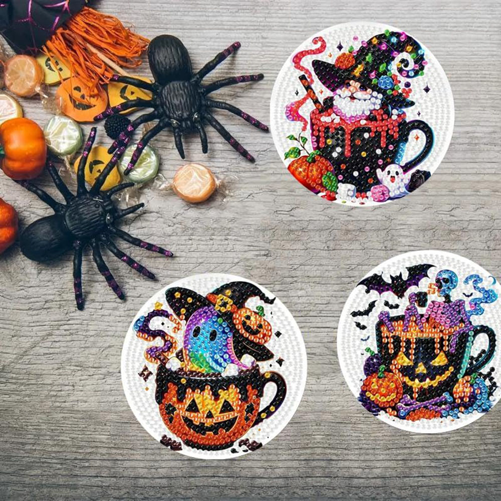 8PCS 5D Halloween Gnome Diamon - Art Craft For Adults 评论和价格