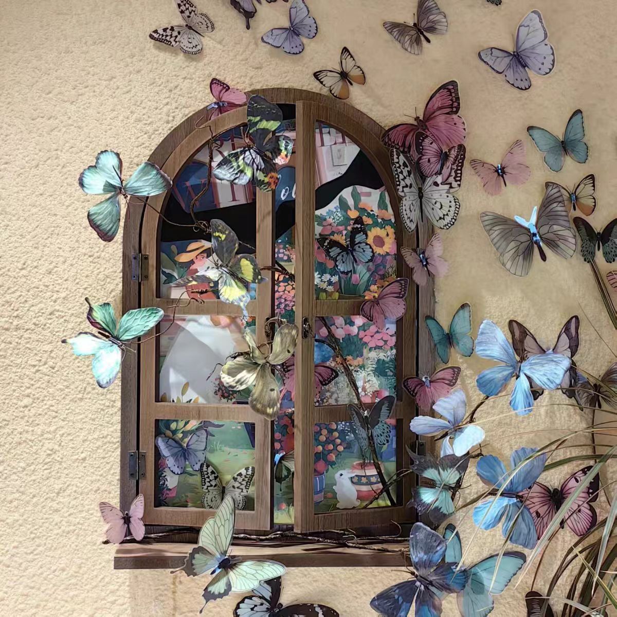 12pcs 3D Butterfly Wall Sticke - Art Craft Easter 评论和价格