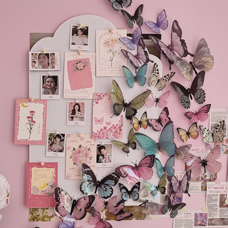 12pcs 3D Butterfly Wall Sticke - Art Craft Easter 评论和价格