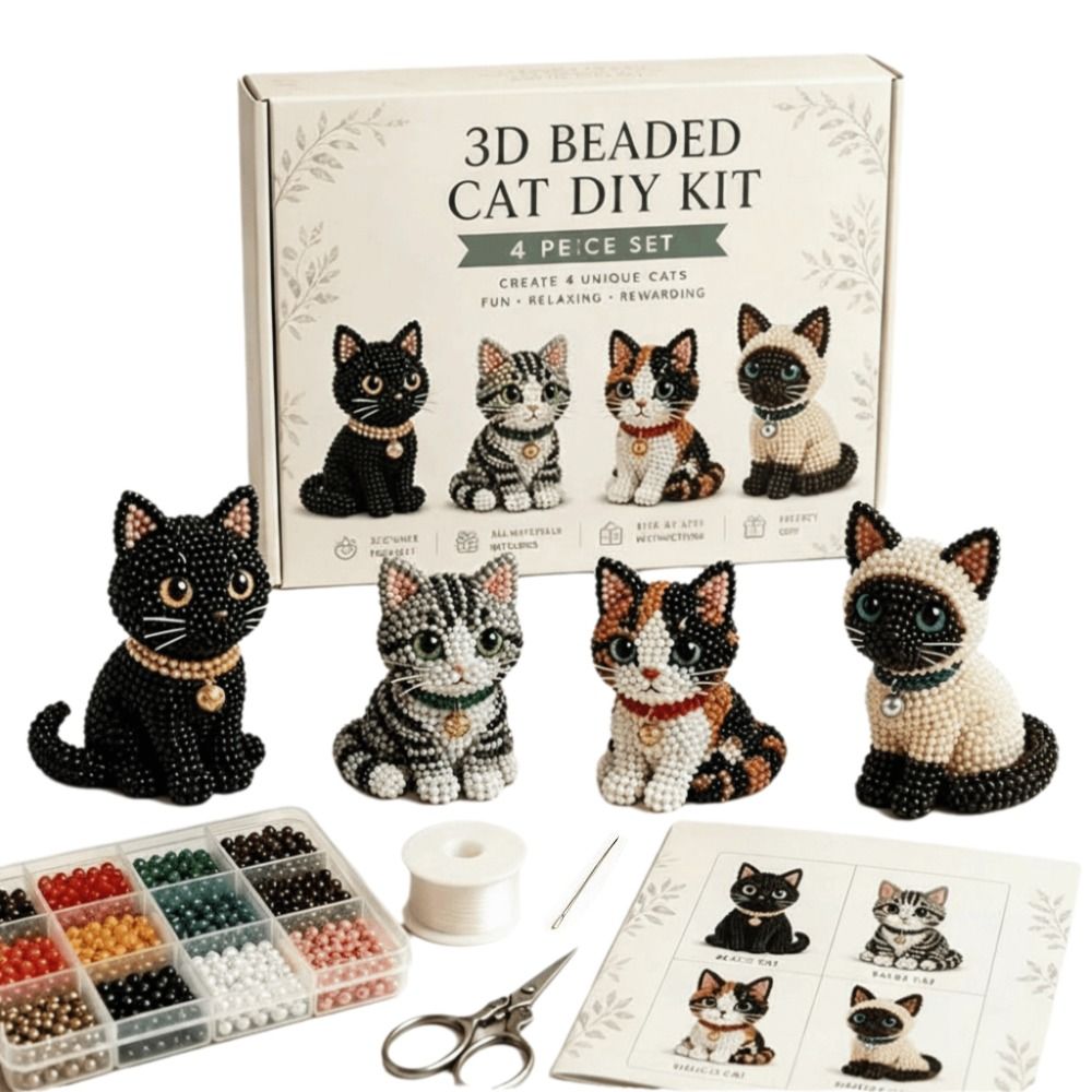 Tiny Beads 3D Beaded Animal Ki - Art Craft And Design 评论和价格