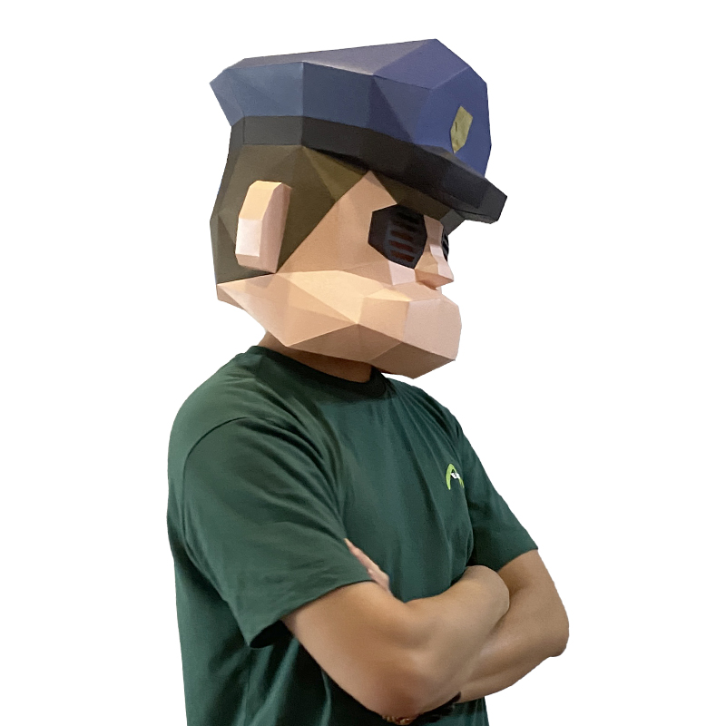 Cartoon Police Mask Paper Mode - Art Craft Center 评论和价格