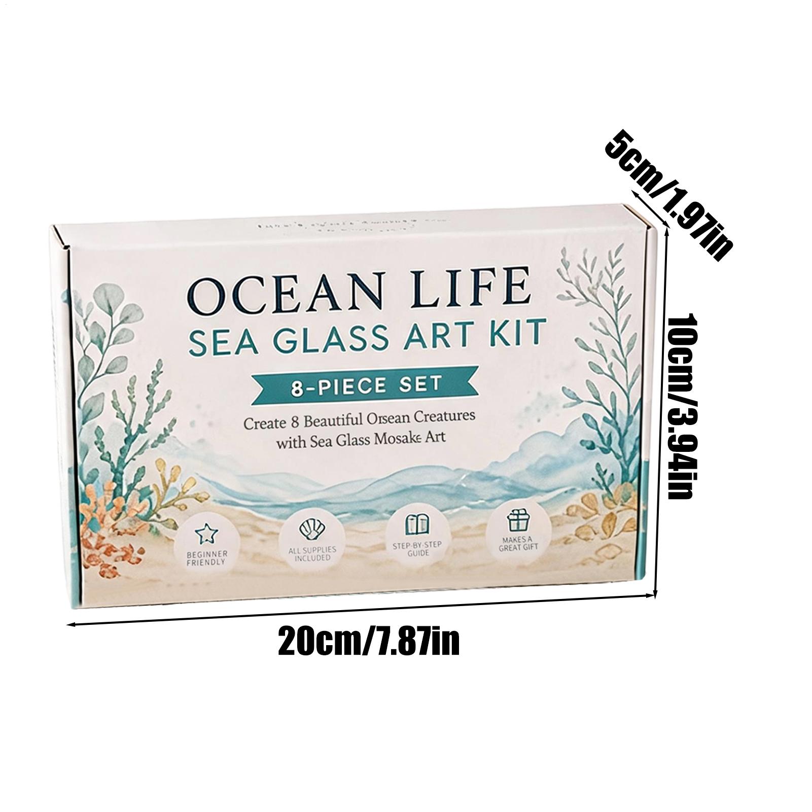 1pc Ocean Life Sea Glass Mosai - Art Craft Gifts For Adults 评论和价格