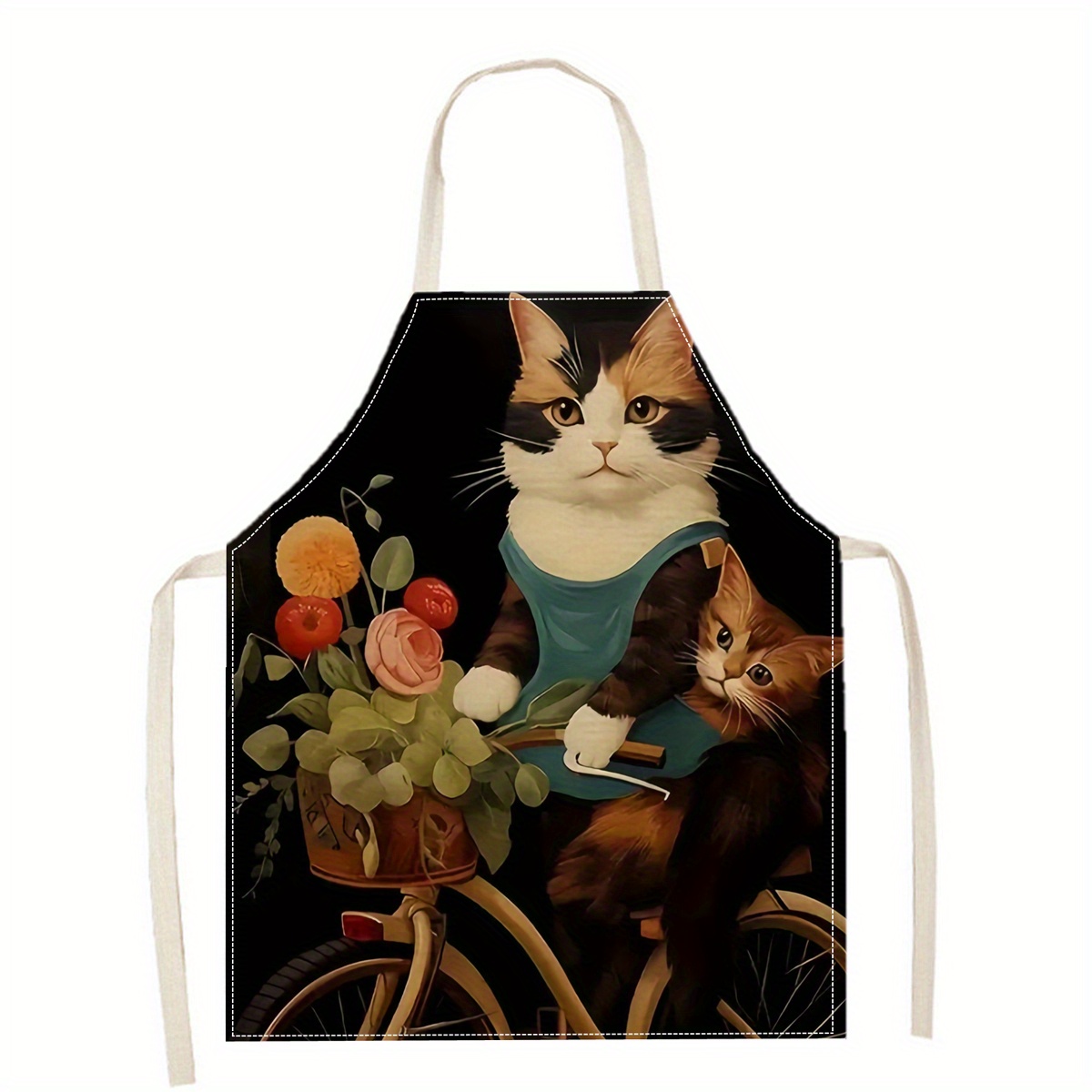 Linen Apron Funny Cat Sunglass - Art And Craft Sunglasses 评论和价格
