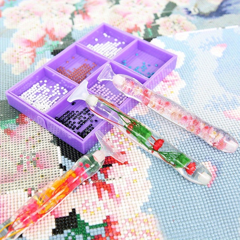 1set Flower Design Resin 5D Di - Art Craft And Design 评论和价格