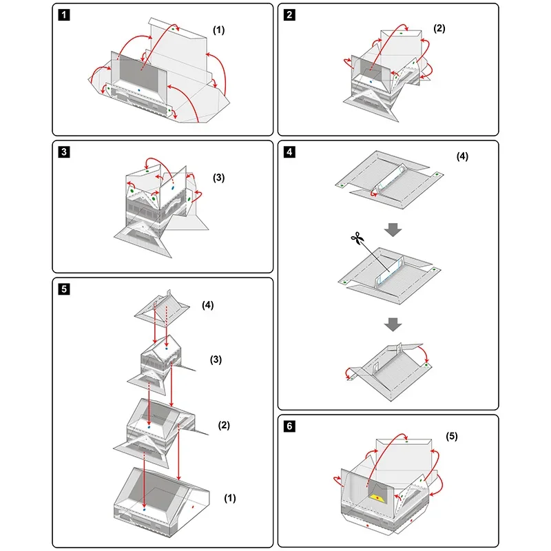 Japan Kumamoto Castle Folding  - Art Craft Center 评论和价格