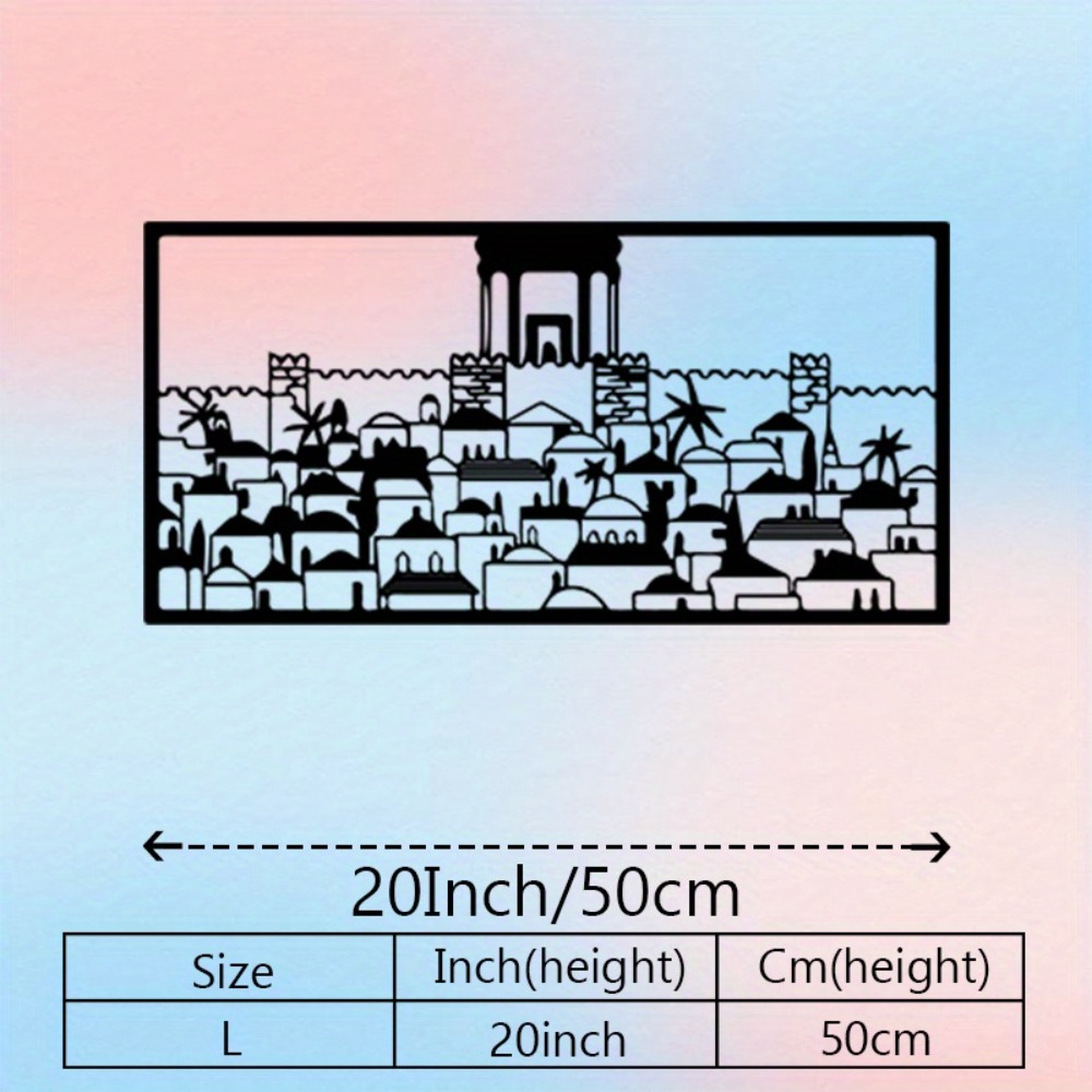CIFBUY Metal Wall Art Jerusale - Art & Craft Tape 评论和价格